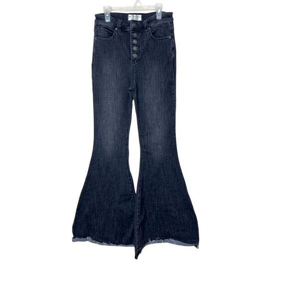 Free People We The Free Irreplaceable Flare‎ Jeans Gray Size 28 - Picture 1 of 8